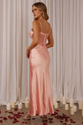 Kinzie Lace Waist Maxi Dress Pink